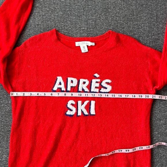 H&M LOGG Apres Ski Sweater Sz M Wool Blend Crew Neck Oversized Lodge Snow Winter - Picture 10 of 11